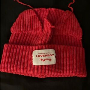 Charles Jeffrey Loverboy Red Statement Beanie